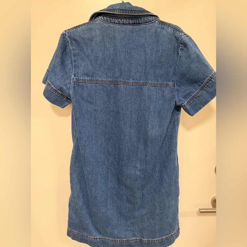 Habitual Denim Tunic Dress with Front Pockets - Picture 5 of 7